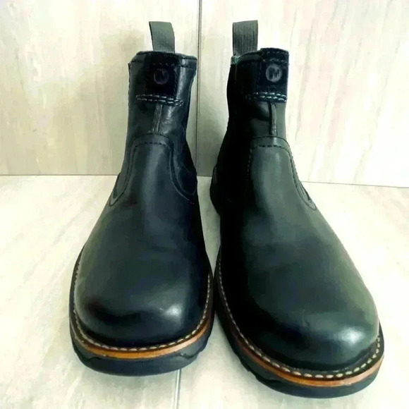 Merrell‎ Realm Black Leather Pull On Boot Men’s Size 8 main image 12